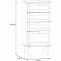 Chest of drawers Beige 50,4 x 41,4 x 108,8 cm