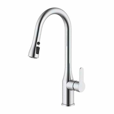 Mitigeur Verhal serie trazo Argenté Acier inoxydable Forme en C