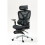 Chaise de Bureau Activejet YK848 BK Noir Argenté 1 Pièce