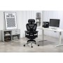 Chaise de Bureau Activejet YK848 BK Noir Argenté 1 Pièce