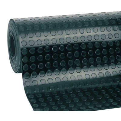 Carpet Productos Gol Black Natural rubber Circle 1,2 x 10 m