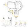 LED spotlight EDM 32572 Black F 10 W 750 Lm (4000 K)