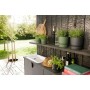 Set de pots Elho Noir Plastique Rond 2 Pièces