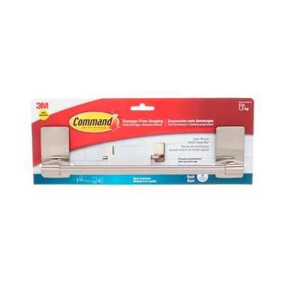 Bar towel rail Command 29,9 x 7,7 x 4,7 cm Metal