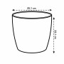 Set of pots Elho Grey Plastic Circular 2 Pieces