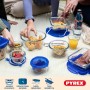 Set of lunch boxes Pyrex Cook & Go Blue Transparent