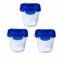 Ensemble de Boîtes à Lunch Pyrex Transparent 3 Pièces