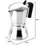 Italian Coffee Pot Fagor CUPY 6 Aluminium