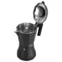 Italian Coffee Pot Fagor TIRAMISU 9 Black Aluminium
