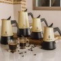 Italian Coffee Pot Cecotec Piccolina 400 Beige Stainless steel 4 Cups 200 ml