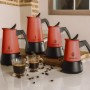 Italian Coffee Pot Cecotec Piccolina 900 Red Stainless steel 10 Cups 450 ml