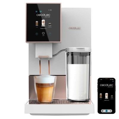 Cafetière superautomatique Cecotec Cremmaet Compactccino Connected 1350 W Blanc/Rose 19 bar 1,8 L