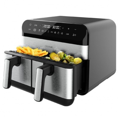 Friteuse à Air Cecotec Cecofry Advance 9000 Inox 2800 W 9 L 2 x 4,5 L