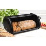 Breadbasket Quttin Black Metal 43,5 x 27,5 x 18,5 cm (3 Units)