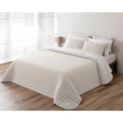 Couvre-lit Pierre Cardin LINO Beige Lit king size 270 x 270 cm