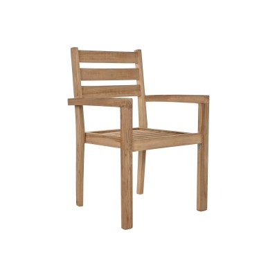 Chaise de jardin Home ESPRIT Marron Teck 67 x 55 x 95 cm