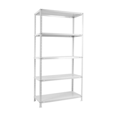 Étagère Simon Rack Comfort Plus 5/400 Blanc 200 x 100 x 40 cm Métal 5 Etagères 100 kg