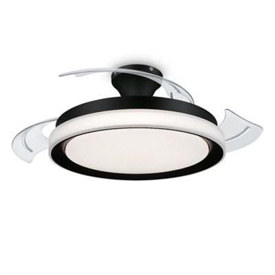 Ventilateur de Plafond avec Lumière Philips Atlas Blanc Noir Métal