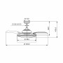 Ventilateur de Plafond avec Lumière Philips Atlas Blanc Noir Métal