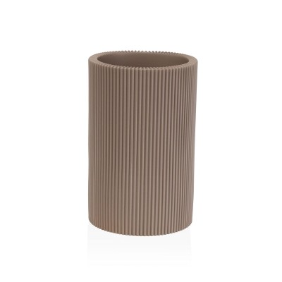 Support pour brosses à dents Versa Beige Résine 7,5 x 11,5 x 7,5 cm