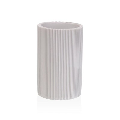 Support pour brosses à dents Versa Blanc Résine 7,5 x 11,5 x 7,5 cm