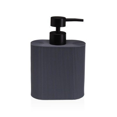 Distributeur de Savon Versa Gris Résine ABS 5,5 X 17 X 11 CM