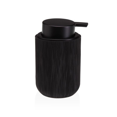 Distributeur de Savon Versa Noir Résine ABS 8 x 13 x 8 cm