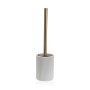 Brosse de salle de wc Versa Blanc Résine Acier 9,4 x 37 x 9,4 cm