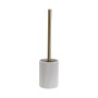 Brosse de salle de wc Versa Blanc Résine Acier 9,4 x 37 x 9,4 cm