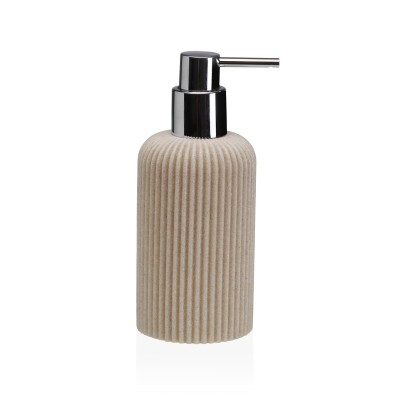Distributeur de Savon Versa Tahoe Beige Résine 7 x 17,5 x 7 cm
