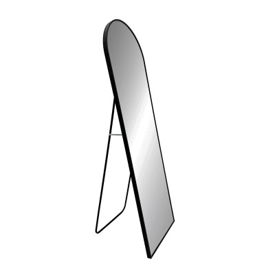Free standing mirror Versa Black Crystal 2,5 X 150 X 40 CM