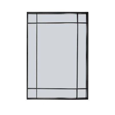 Wall mirror Versa Black 2,9 X 76 X 53 CM