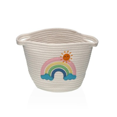 Basket Versa White polypropylene Fibre Rainbow