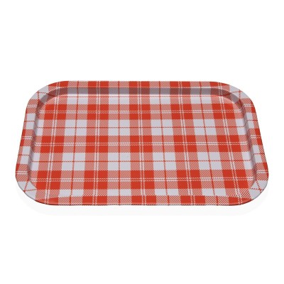 Plateau Versa Vichy Orange 23 X 1,5 X 34 CM