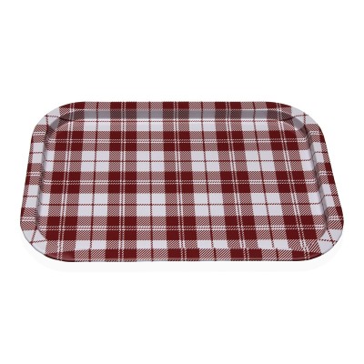 Plateau Versa Vichy Rouge 23 X 1,5 X 34 CM