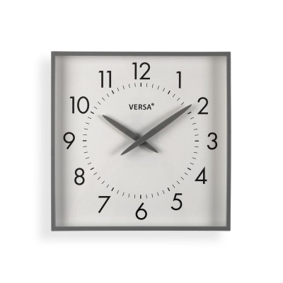 Wall Clock Versa Grey Plastic 4,1 X 28,3 X 28,3 CM