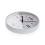 Horloge Murale Versa Blanc Plastique 25 x 25 x 4 cm