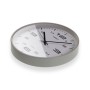Horloge Murale Versa Gris Plastique 25 x 25 x 4 cm