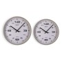 Horloge Murale Versa Gris Plastique 25 x 25 x 4 cm