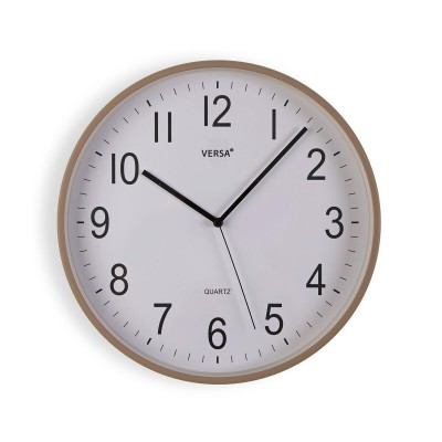 Horloge Murale Versa Gris Plastique 35,1 X 35,1 X 4,5 CM