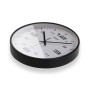 Horloge Murale Versa Noir Plastique 25 x 25 x 4 cm