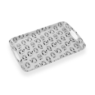 Plateau Versa Mélamine 27,4 x 2,3 x 42 cm Chat