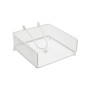 Napkin holder Versa White Steel Iron 17,5 X 9 X 18 CM