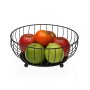Fruit Bowl Versa Black Metal Steel 27,5 X 11 X 27,5 CM