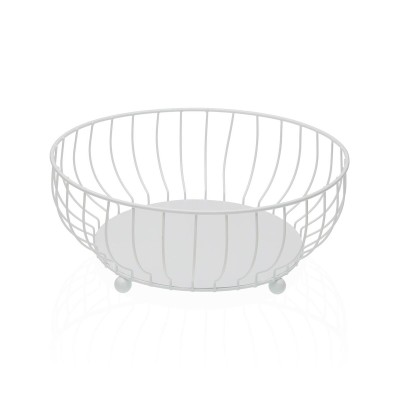 Coupe à fruits Versa Blanc Métal Acier 27,5 X 11 X 27,5 CM