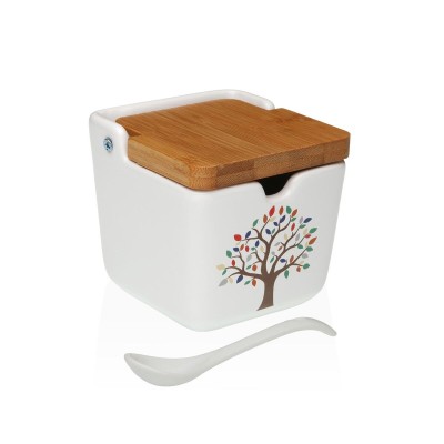 Sugar Bowl Versa Ceramic 8,8 x 8,5 x 8,8 cm Tree