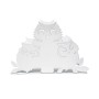 Porte-serviettes Versa Blanc Métal Acier Fer 4,5 x 10 x 15 cm