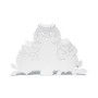 Napkin holder Versa White Metal Steel Iron 4,5 x 10 x 15 cm