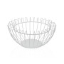 Fruit Bowl Versa White Metal Steel 26 x 12 x 26 cm