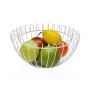Fruit Bowl Versa White Metal Steel 26 x 12 x 26 cm